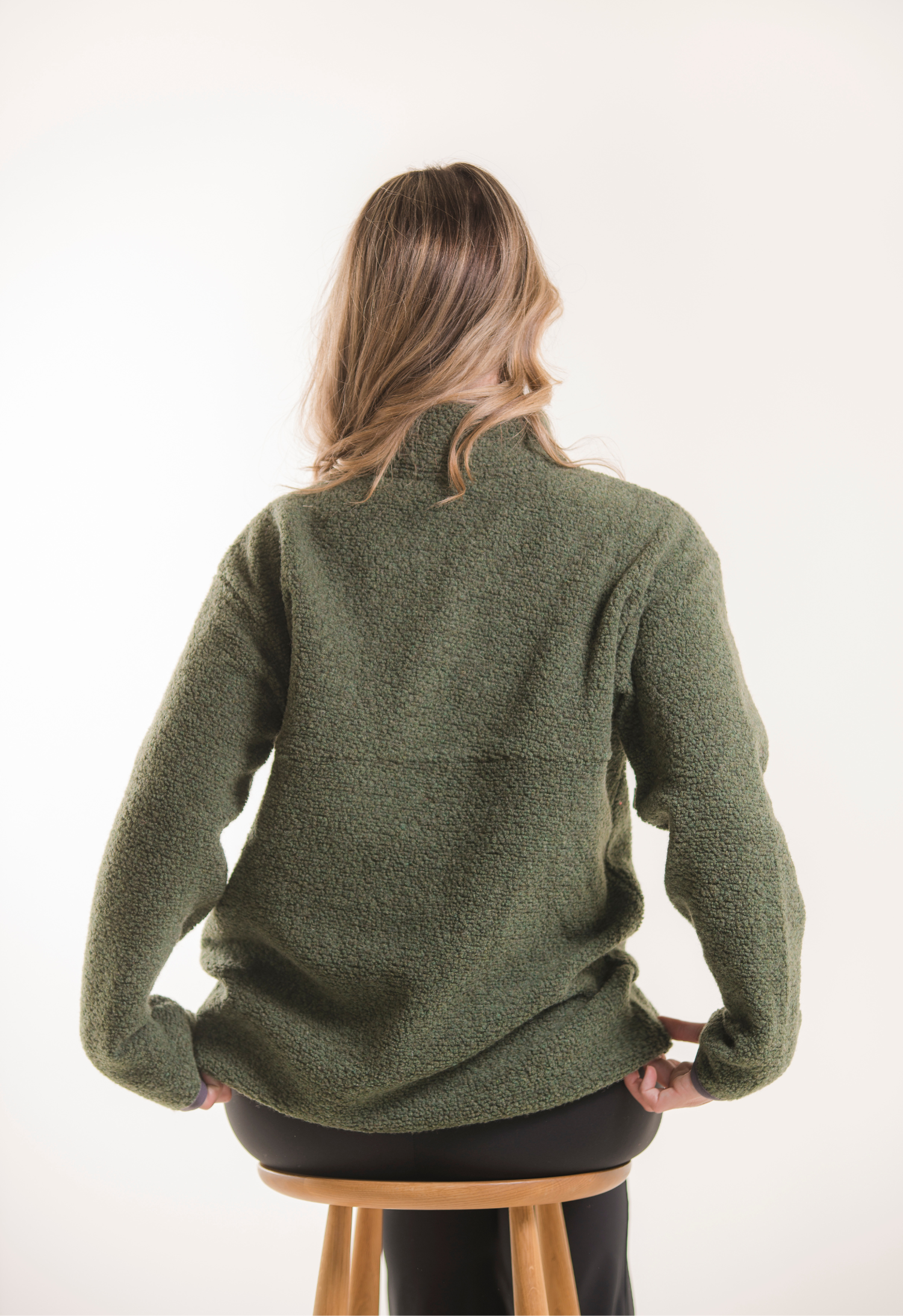Maternity fleece sweater 90s - Green