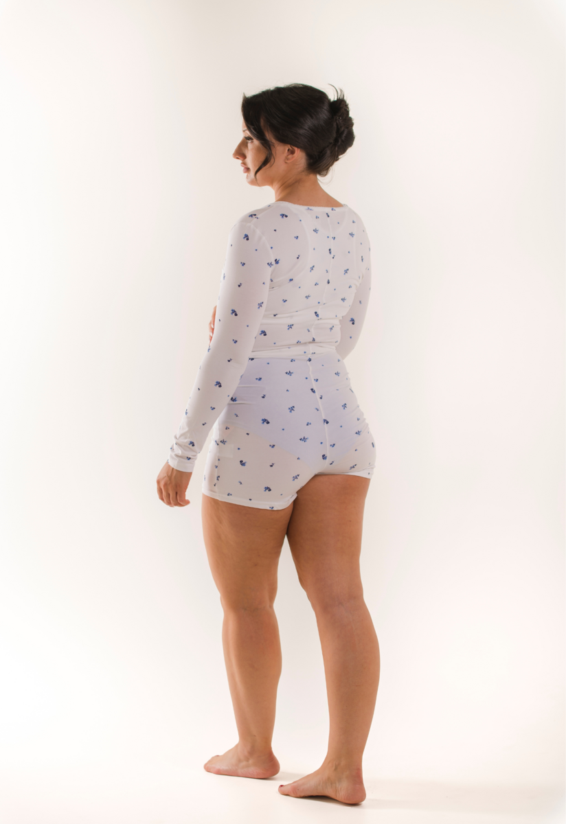 Maternity romper - Flower print