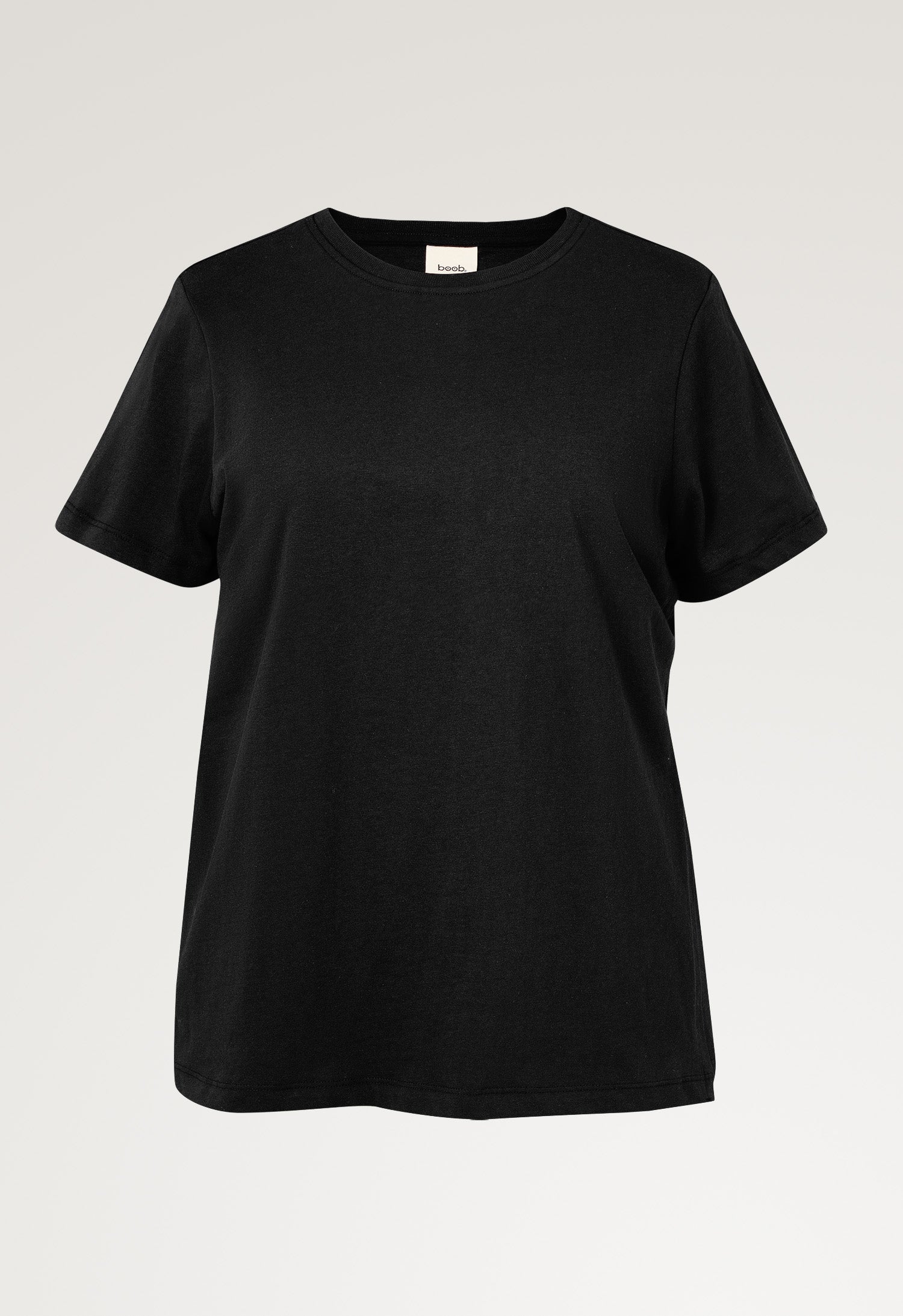 Maternity t-shirt with nursing access - Black