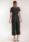 Maternity jumpsuit with nursing access - Deep Green