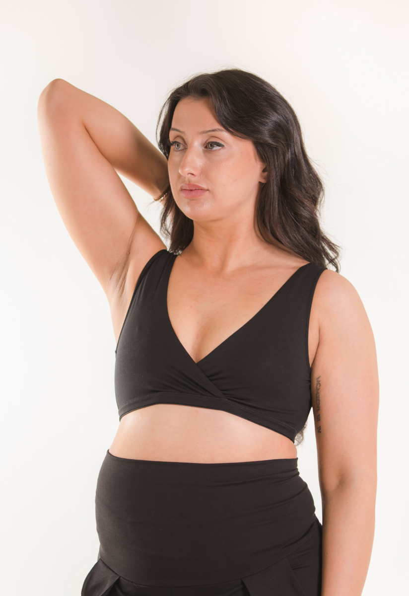 Soft nursing bra 34D - 48DDD-E - Black