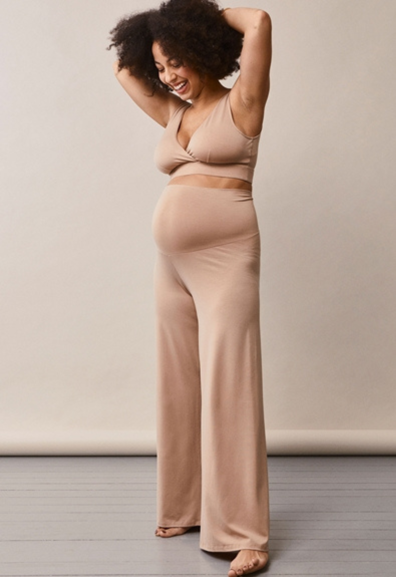 Maternity lounge pants – Sand