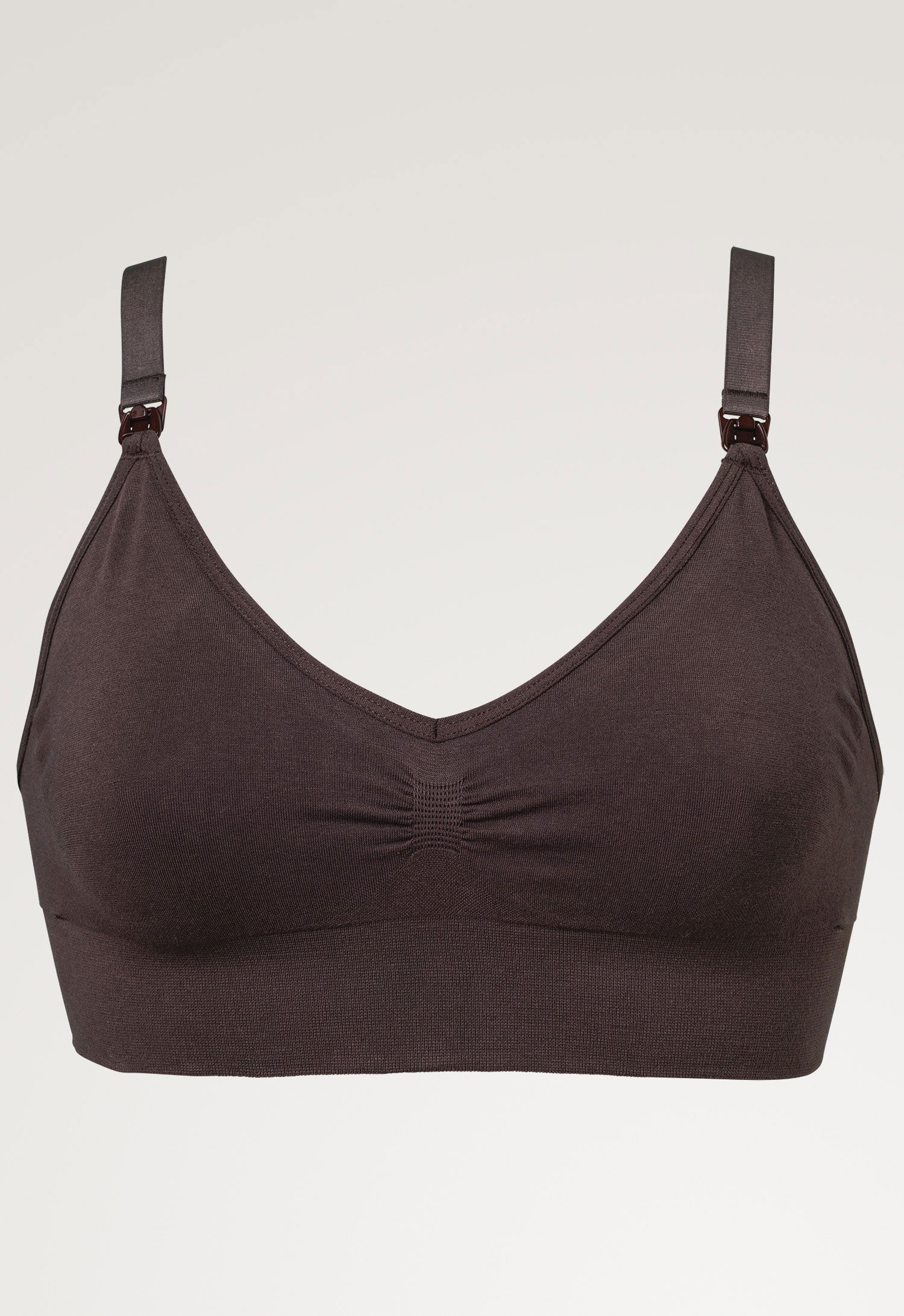 Organic cotton nursing bra - Brown