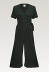 Maternity jumpsuit with nursing access - Deep Green