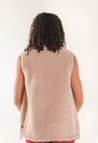 Pile fleece vest - Beige