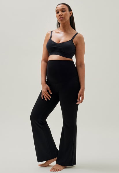 Flared maternity pants - Black