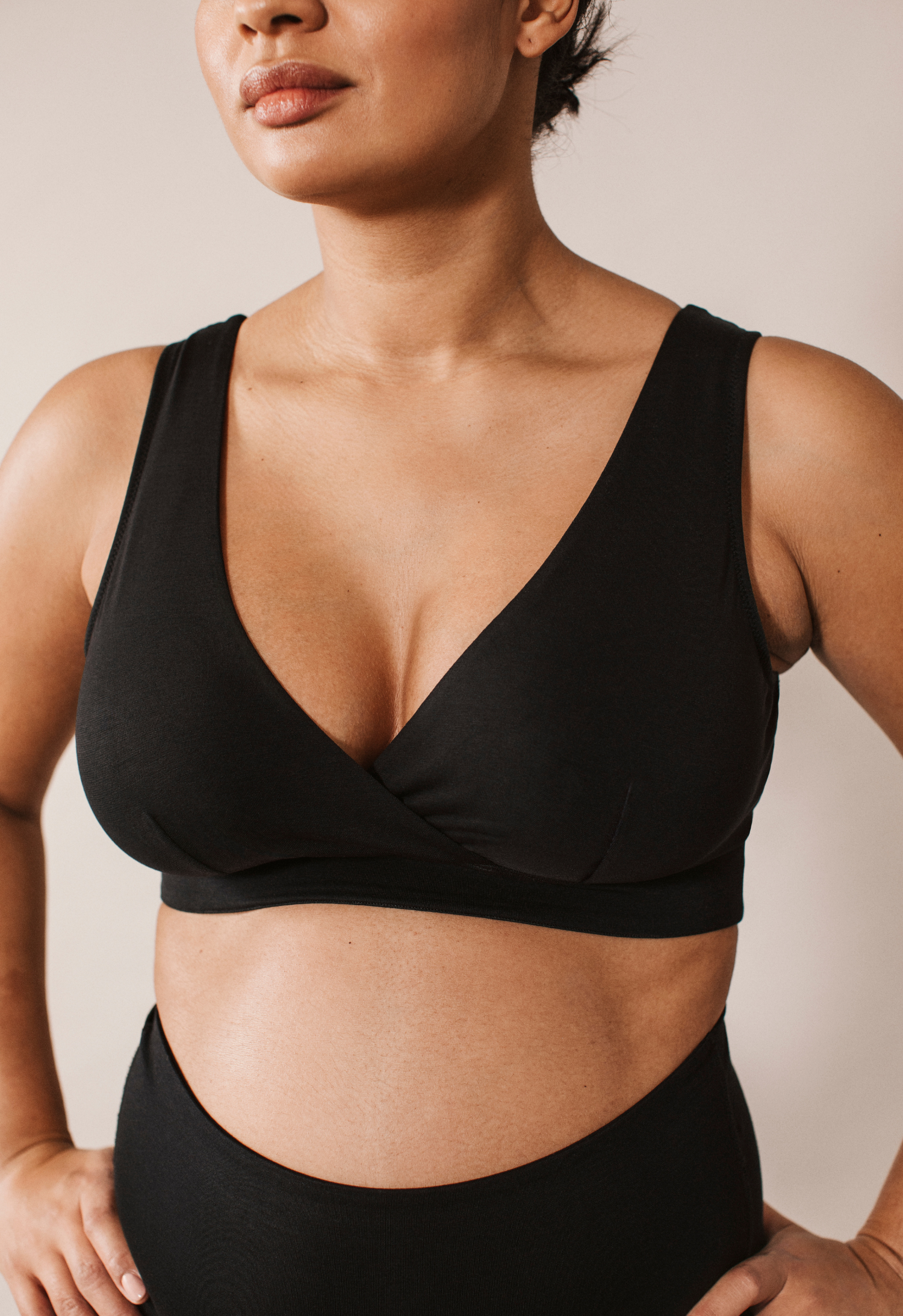 Soft nursing bra 34D - 48DDD-E - Black
