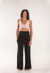 Maternity wide leg soft pants - Black