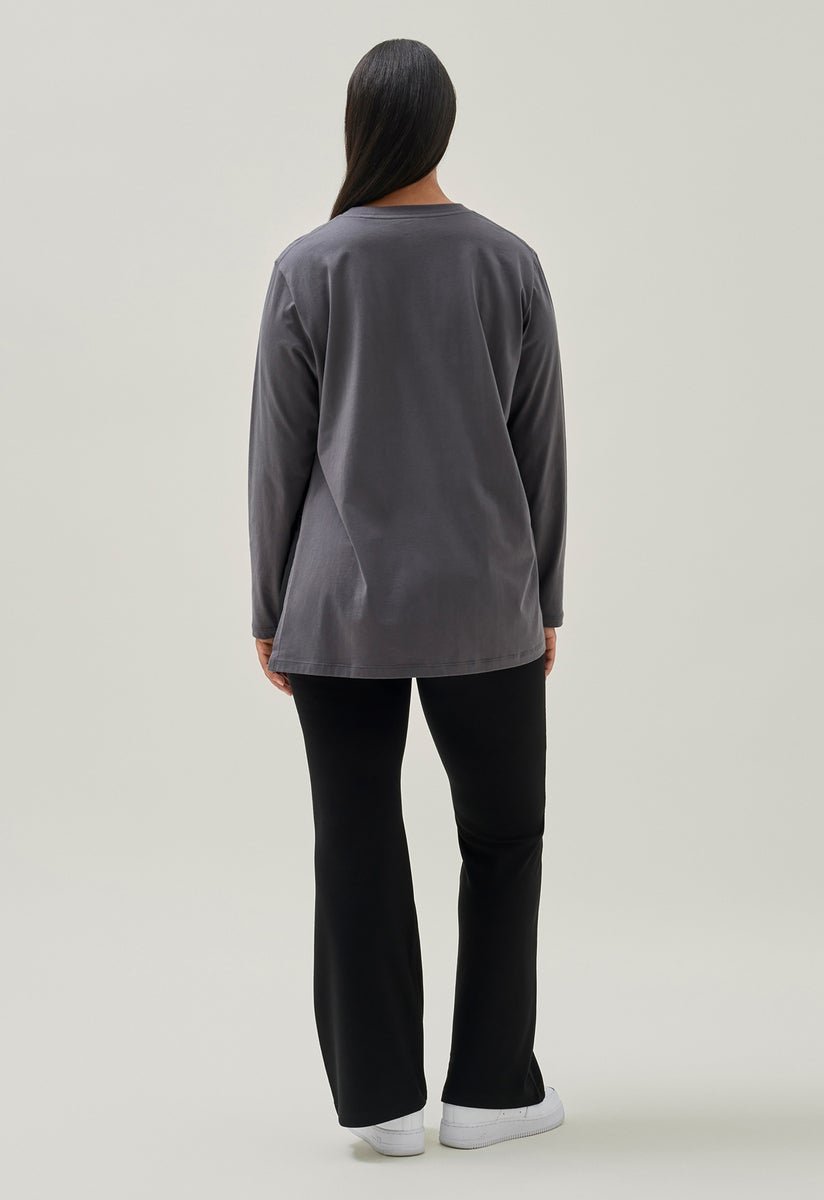 Maternity t-shirt long sleeve - Washed grey