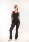 Ribbed nursing tank top - Black