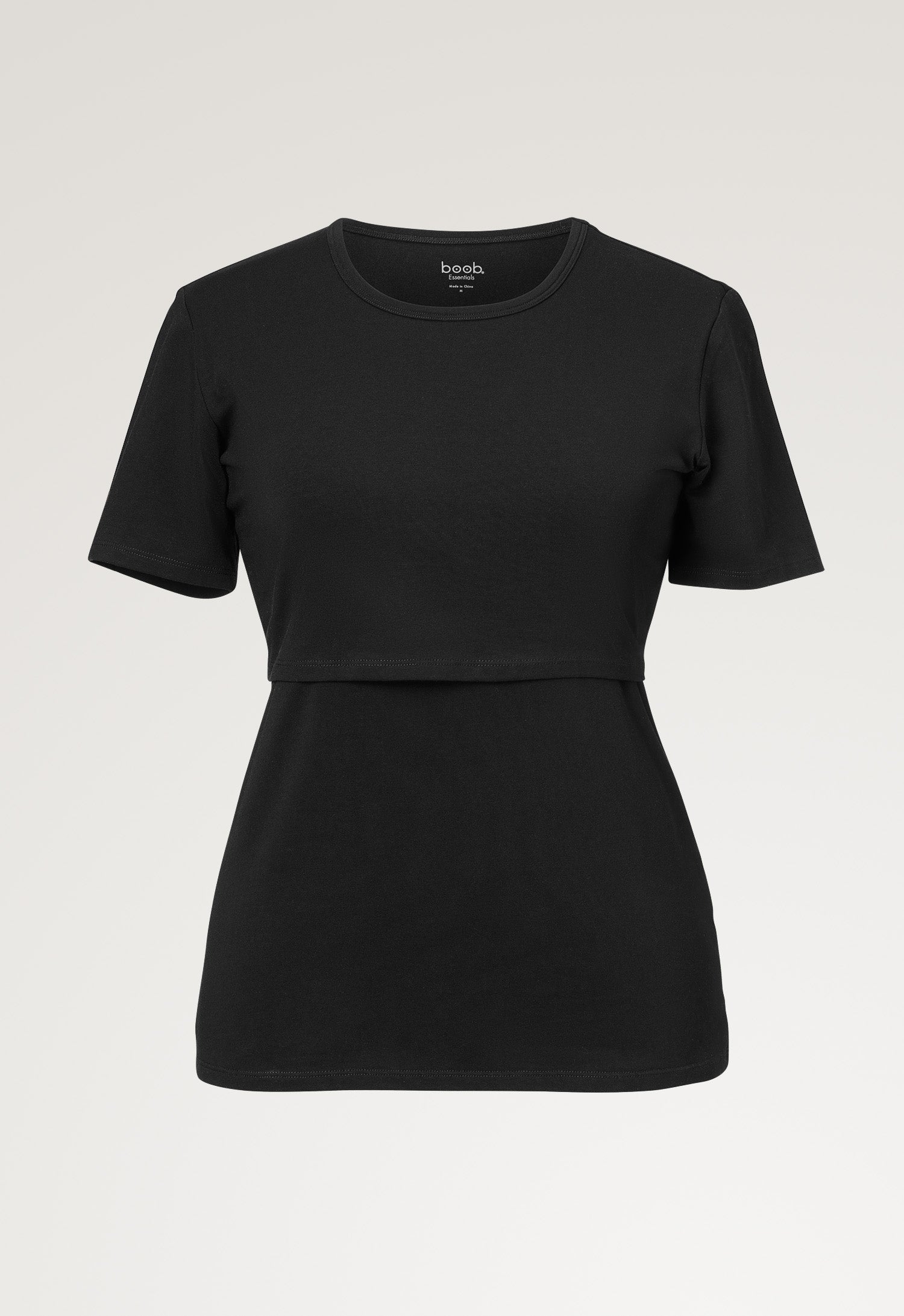 Essential nursing top short sleeve - Black