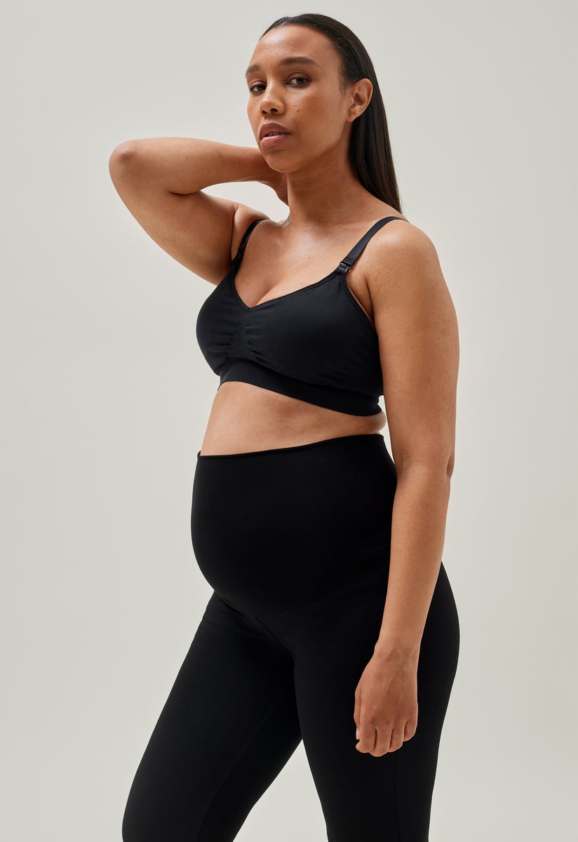 Flared maternity pants - Black