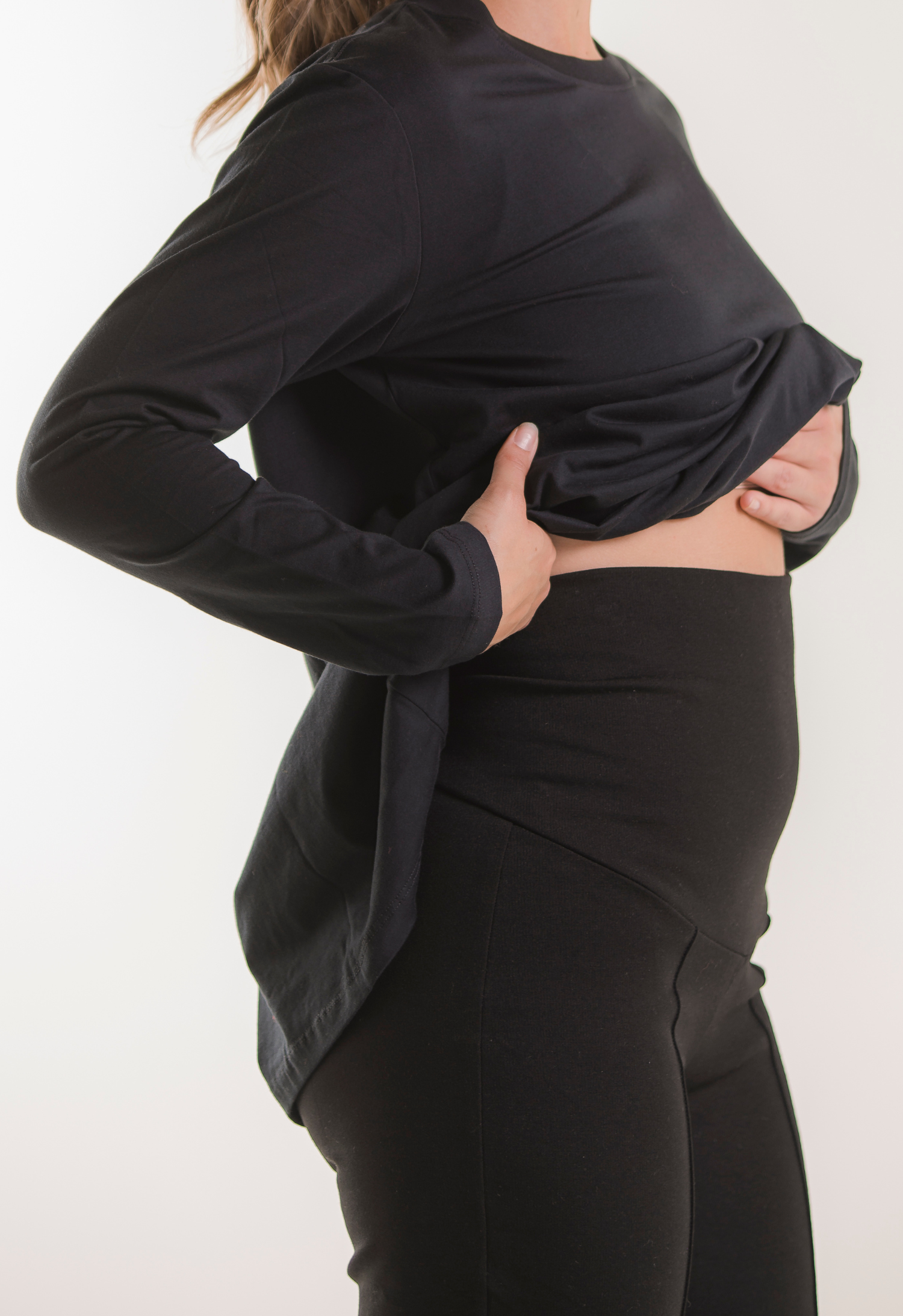 Maternity work pants - Black