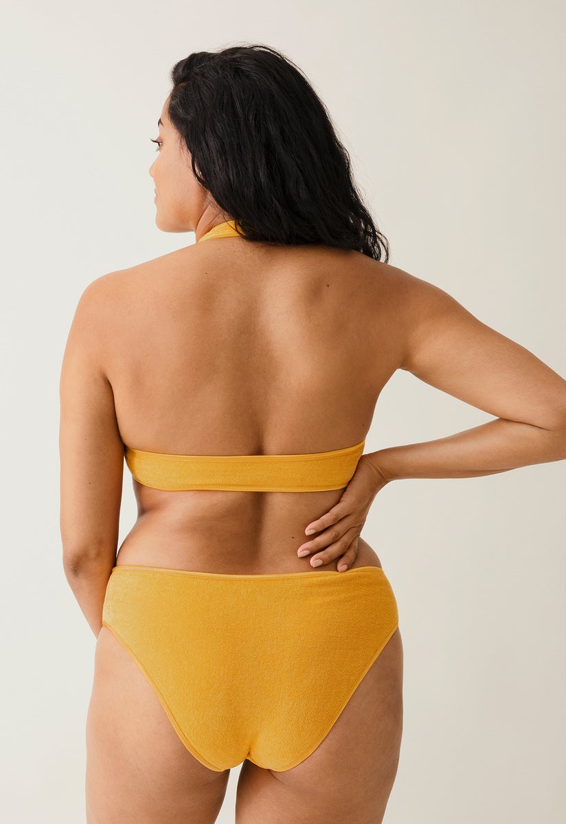 Terrycloth beach bikini - Sunflower