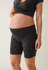 OONO bicycle shorts - Leo print - grey/black