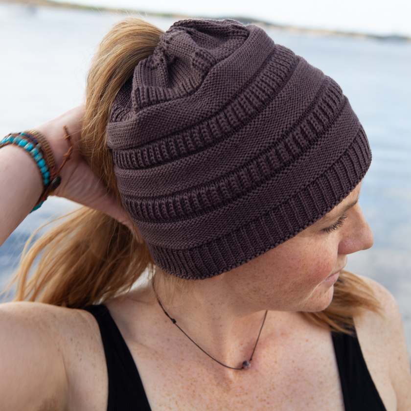Beanie Hairdue - Brown - One-size 