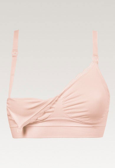 Wireless nursing bra - Soft Pink