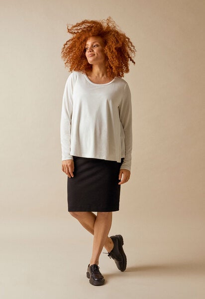 The-shirt l/s top - White