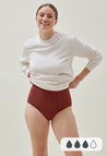 Period Underwear - High waist - Medium flow - Dark Red