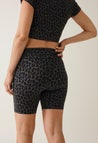 OONO bicycle shorts - Leo print - grey/black