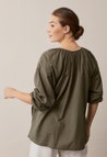 Poetess Blouse Pine Green