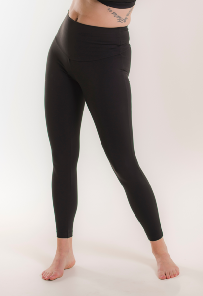 Maternity yoga leggings - Black - M