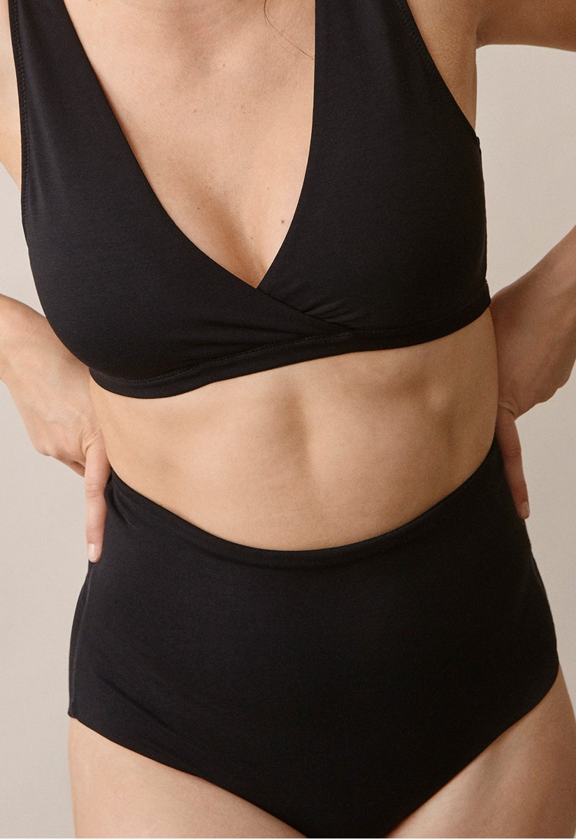 Boob Design High waist postpartum panties - Black