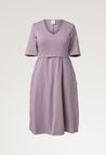 A shaped nursing dress short sleeve - Lavender