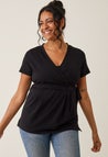 Nursing wrap top - Black