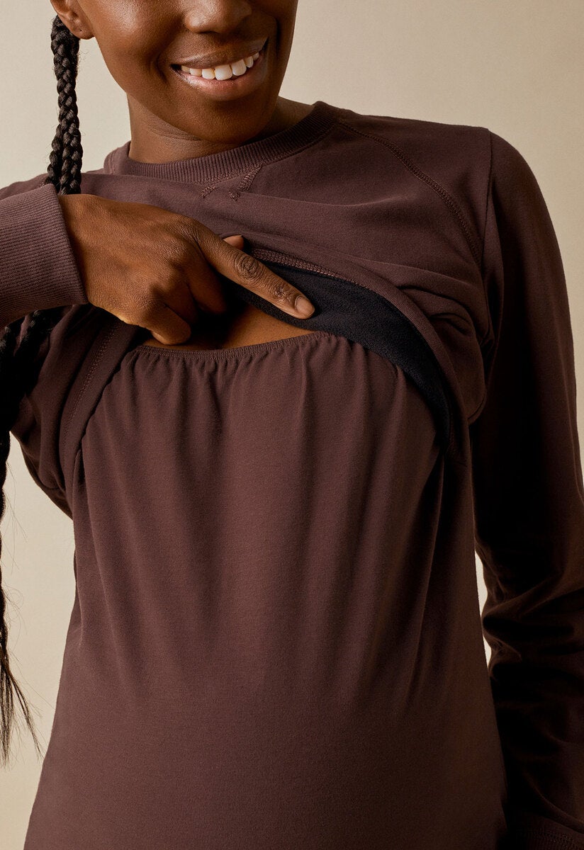 B Warmer Sweatshirt Mahogany