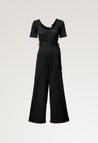 Ribbed maternity jumpsuit - Black