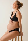 Low waist maternity panties - Black