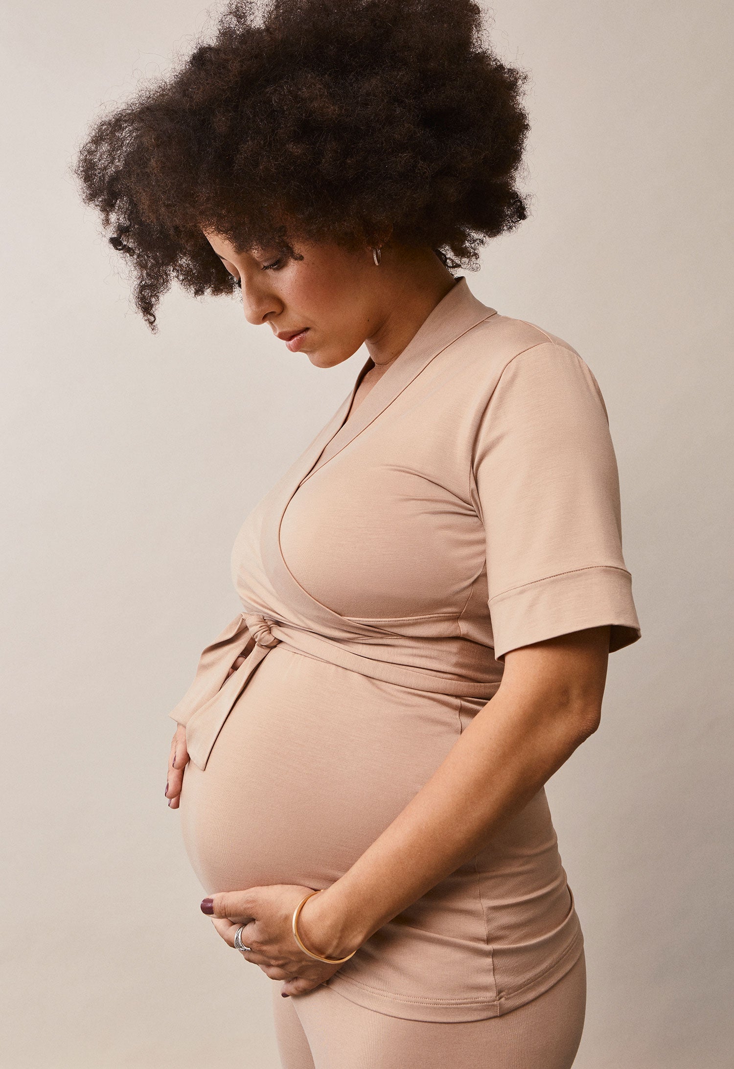 Lounge Wrap Top - Sand 