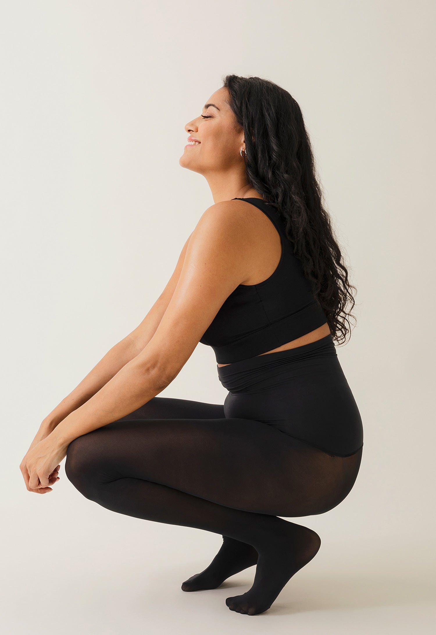 Supportive Curve Hugger tights - Black