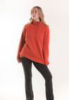 Wool pile maternity pullover 90s - Orange