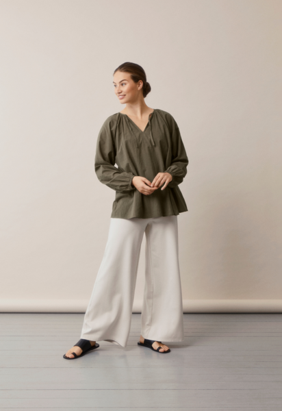 Poetess Blouse Pine Green