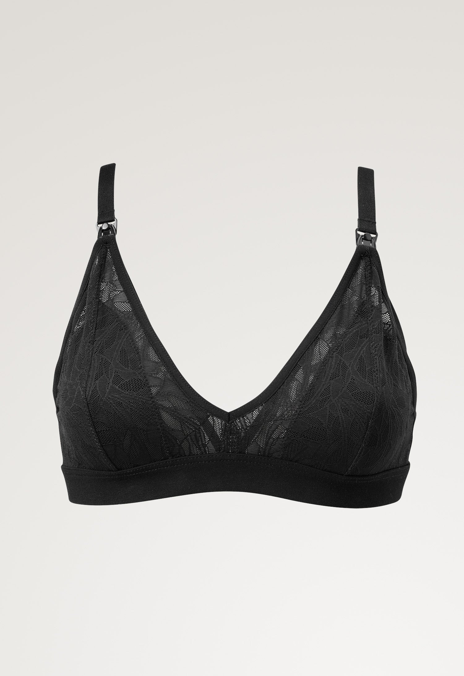 Lace nursing bra - Black