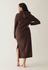 Terrycloth maternity caftan - Brown