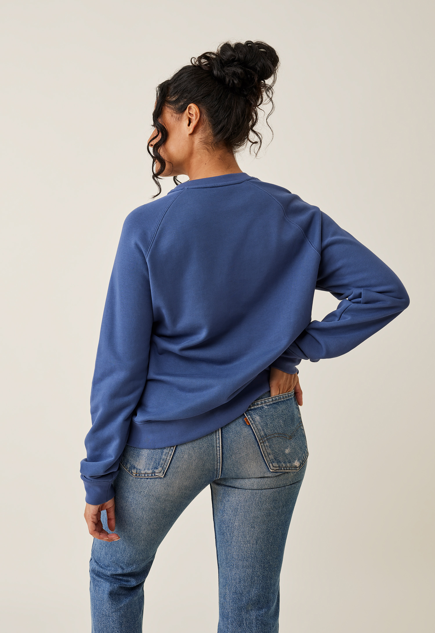 Thermal nursing sweatshirt - Indigo Blue