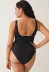 Plunge maternity swimsuit - Black