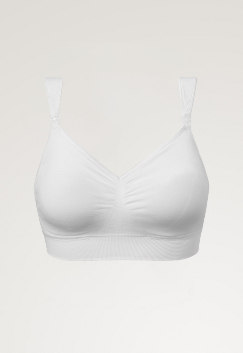 Firm wireless nursing bra 28D - 40G - White