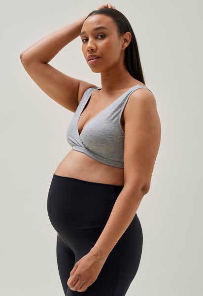 Soft nursing bra - Grey Melange