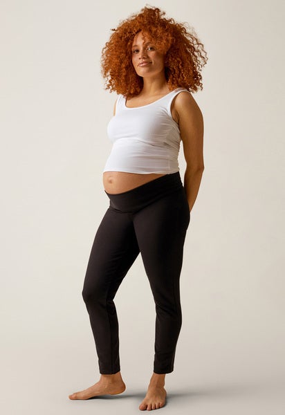 Thick maternity leggings - Black