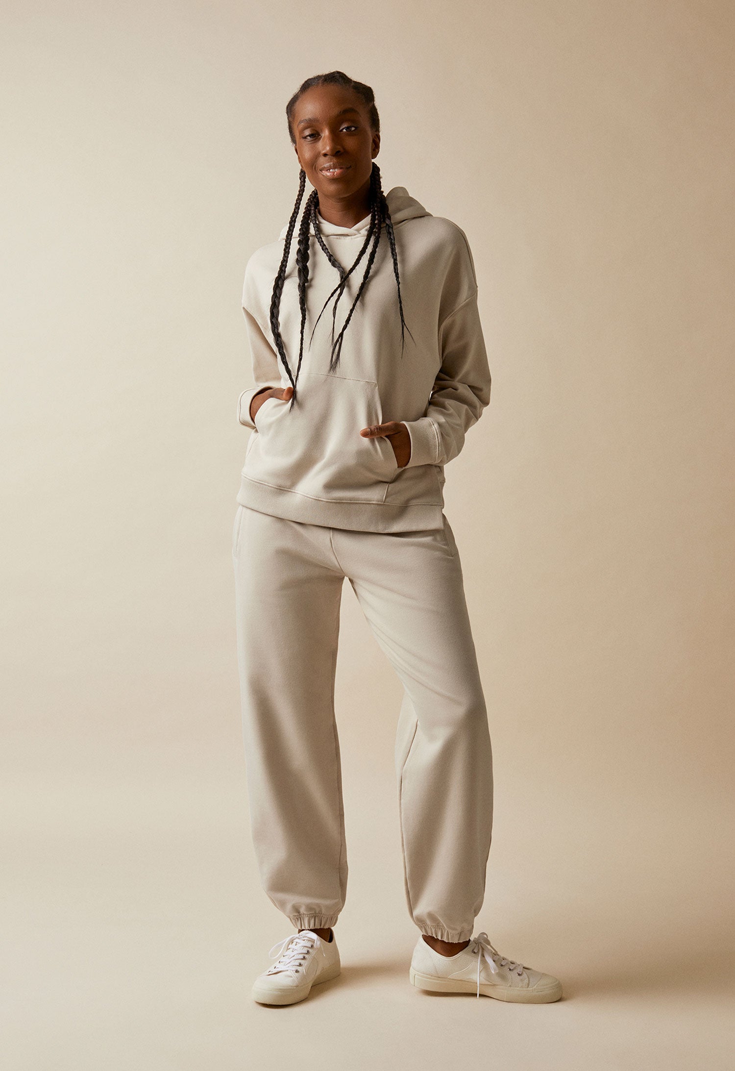 Maternity sweatpants - Light Beige