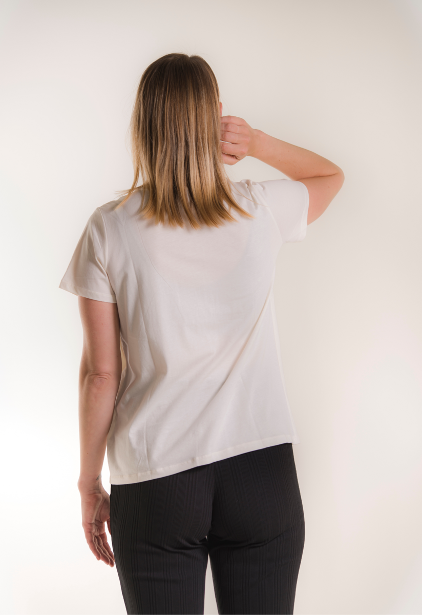 Maternity t-shirt with nursing access - Tofu