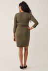 Maternity wrap dress - Green Olive