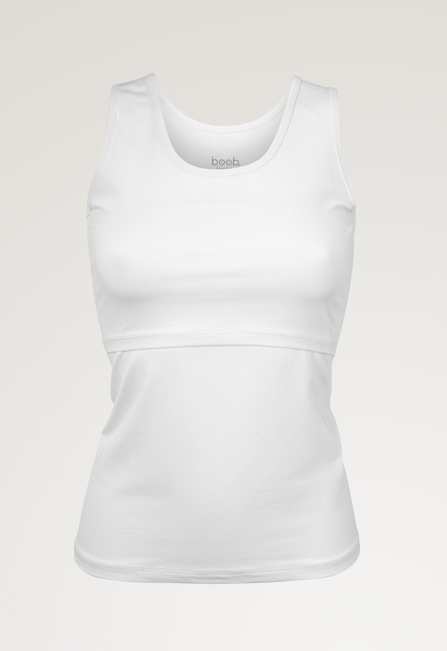Essential nursing tank top - White