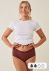 Period Underwear - Hipster - Light flow - Dark Red
