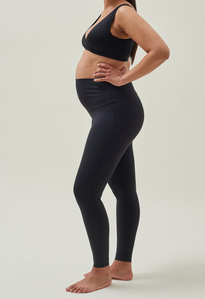Maternity yoga leggings - Black