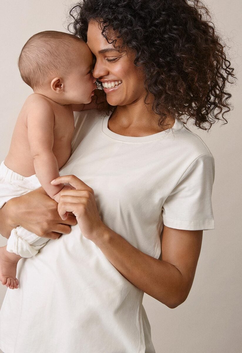 Maternity t-shirt with nursing access - Tofu